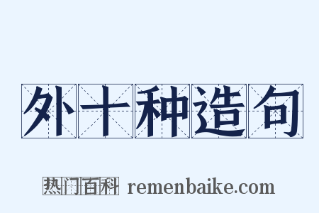 外十种造句是什么意思的图片